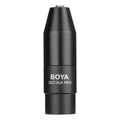BOYA 35C-XLR Pro Mini-Jack to XLR Adapter with Power Converter